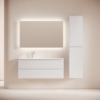 Тумба под раковину Sancos Folk FL120LW, 120 см, подвесная, Bianco, левая