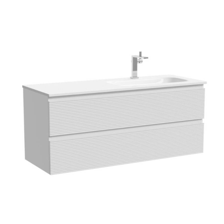 Тумба под раковину Sancos Folk FL120RW, 120 см, подвесная, Bianco, правая