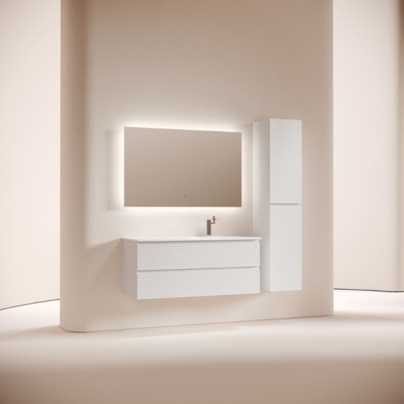 Тумба под раковину Sancos Folk FL120RW, 120 см, подвесная, Bianco, правая