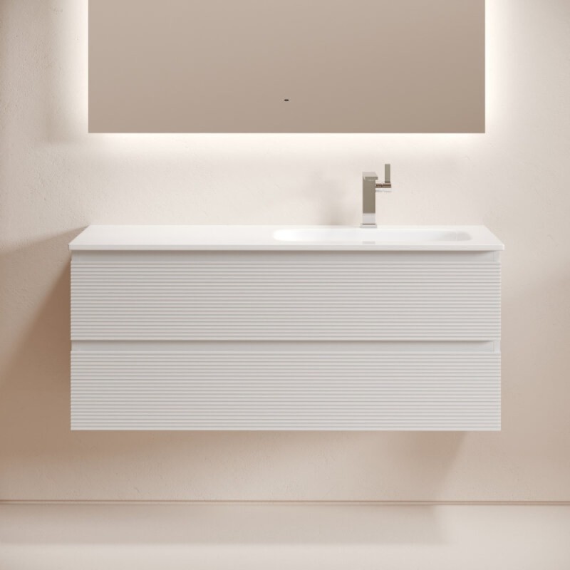 Тумба под раковину Sancos Folk FL120RW, 120 см, подвесная, Bianco, правая