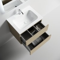Тумба под раковину Sancos Folk FL60CP, 60 см, подвесная, капучино