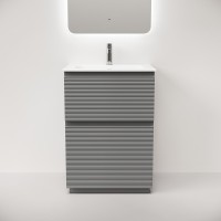 Тумба под раковину Sancos Folk Floor FL60FES, 60 см, напольная, ergraut soft