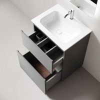 Тумба под раковину Sancos Folk Floor FL60FES, 60 см, напольная, ergraut soft