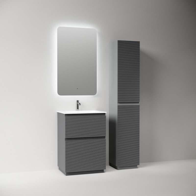 Тумба под раковину Sancos Folk Floor FL60FGS, 60 см, напольная, grey soft