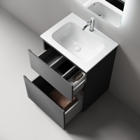 Тумба под раковину Sancos Folk Floor FL60FGS, 60 см, напольная, grey soft