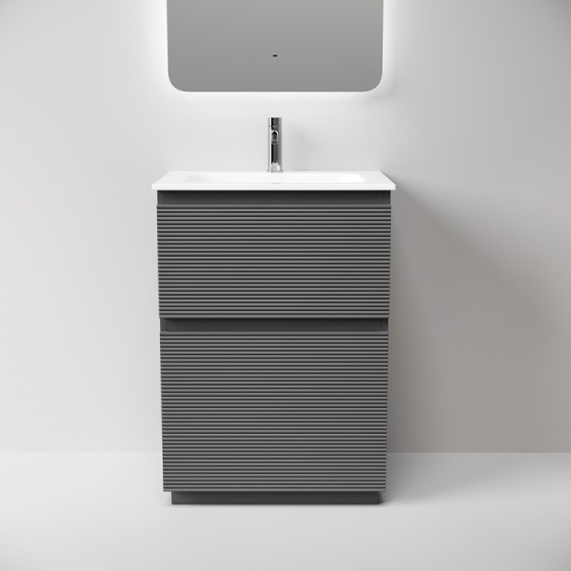 Тумба под раковину Sancos Folk Floor FL60FGS, 60 см, напольная, grey soft