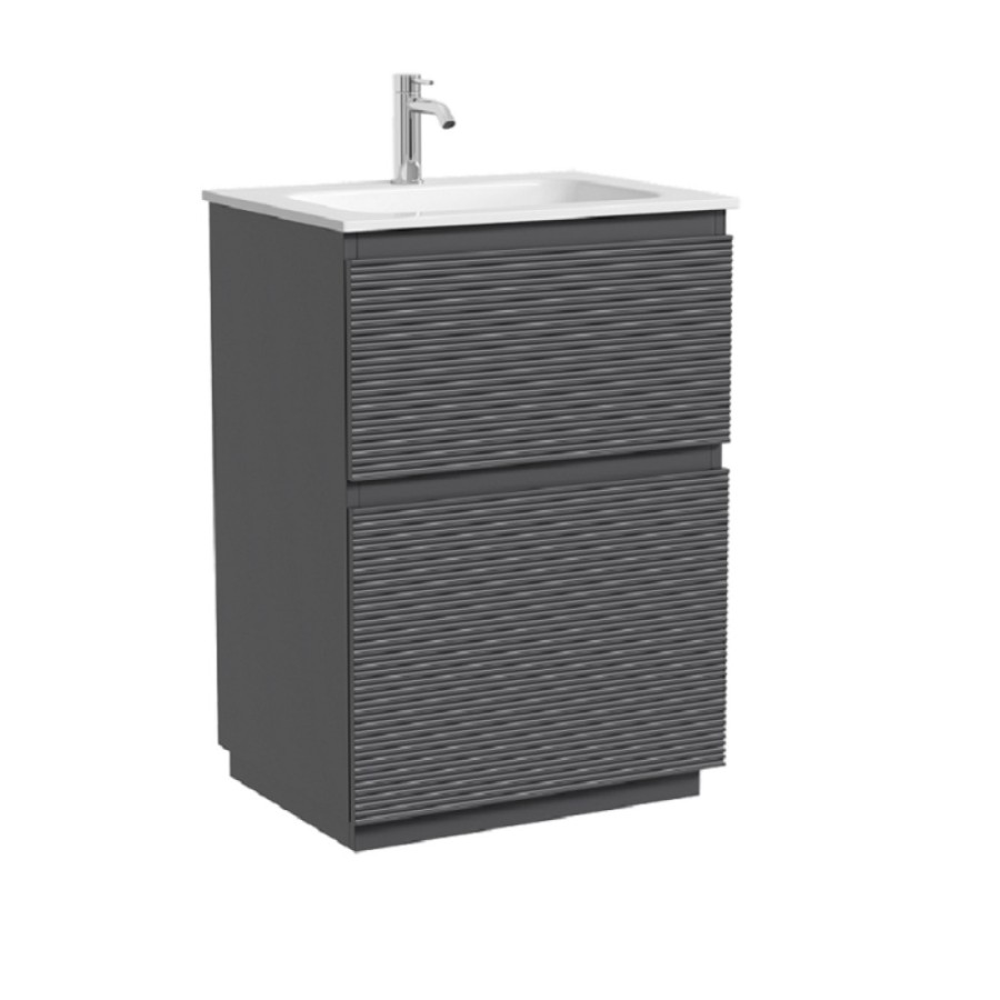 Тумба под раковину Sancos Folk Floor FL60FGS, 60 см, напольная, grey soft