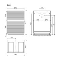 Тумба под раковину Sancos Folk Floor FL60FW, 60 см, напольная, bianco