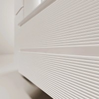 Тумба под раковину Sancos Folk FL60W, 60 см, подвесная, с рельефным фасадом, цвет bianco