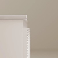 Тумба под раковину Sancos Folk FL60W, 60 см, подвесная, с рельефным фасадом, цвет bianco