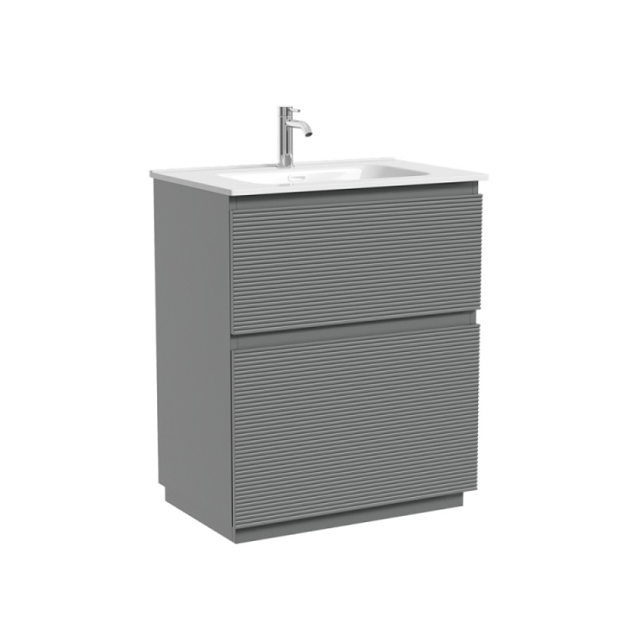 Тумба под раковину Sancos Folk Floor FL70FES, 70 см, напольная, ergraut soft