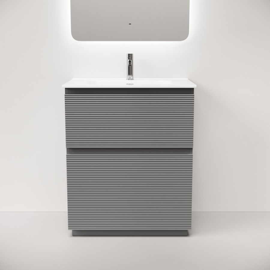 Тумба под раковину Sancos Folk Floor FL70FES, 70 см, напольная, ergraut soft