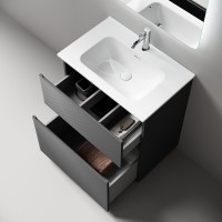 Тумба под раковину Sancos Folk Floor FL70FGS, 70 см, напольная, grey soft