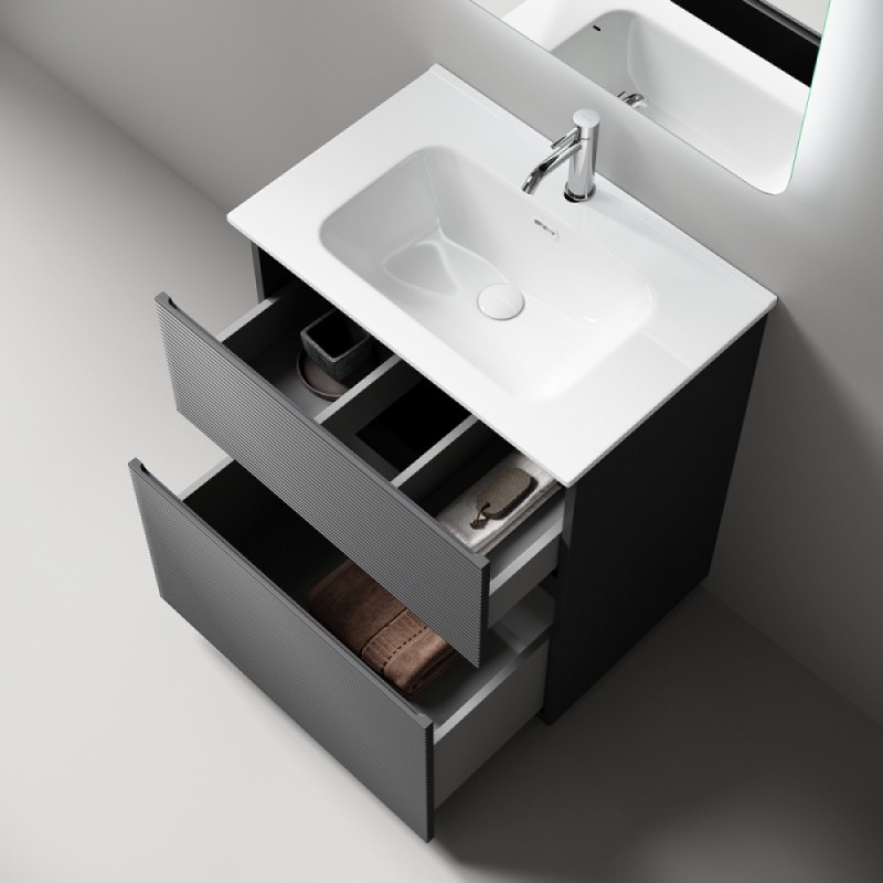 Тумба под раковину Sancos Folk Floor FL70FGS, 70 см, напольная, grey soft