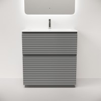 Тумба под раковину Sancos Folk Floor FL80FES, 80 см, напольная, ergraut soft