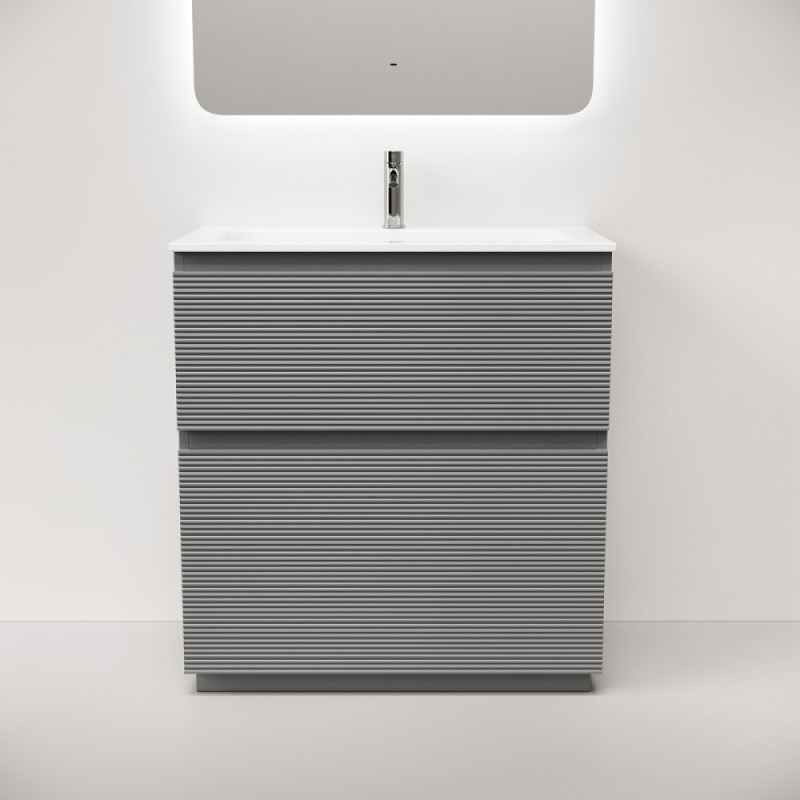 Тумба под раковину Sancos Folk Floor FL80FES, 80 см, напольная, ergraut soft