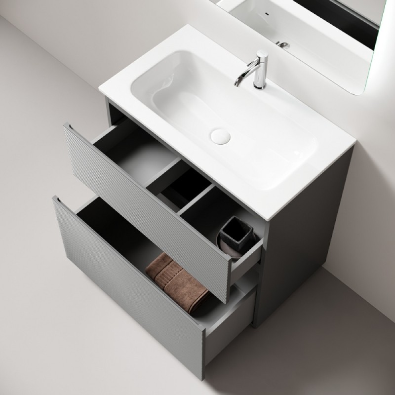 Тумба под раковину Sancos Folk Floor FL80FES, 80 см, напольная, ergraut soft