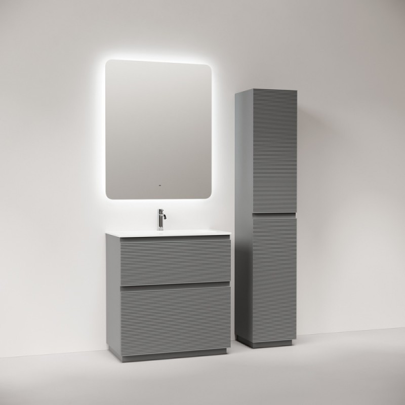 Тумба под раковину Sancos Folk Floor FL80FES, 80 см, напольная, ergraut soft