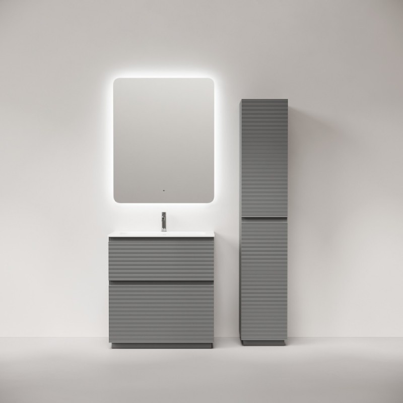 Тумба под раковину Sancos Folk Floor FL80FES, 80 см, напольная, ergraut soft