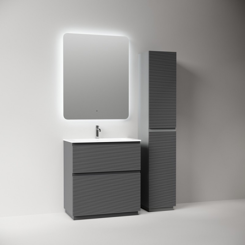 Тумба под раковину Sancos Folk Floor FL80FGS, 80 см, напольная, grey soft