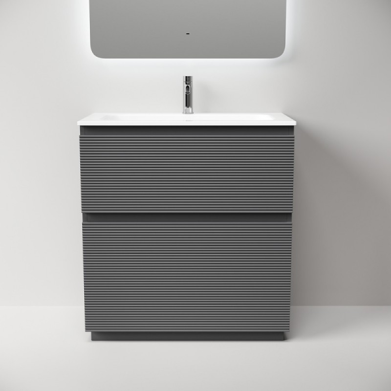 Тумба под раковину Sancos Folk Floor FL80FGS, 80 см, напольная, grey soft