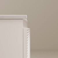 Тумба под раковину Sancos Folk FL80W, 80 см, подвесная, с рельефным фасадом, цвет bianco