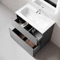 Тумба под раковину Sancos Folk Floor FL90FES, 90 см, напольная, ergraut soft