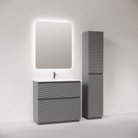 Тумба под раковину Sancos Folk Floor FL90FES, 90 см, напольная, ergraut soft