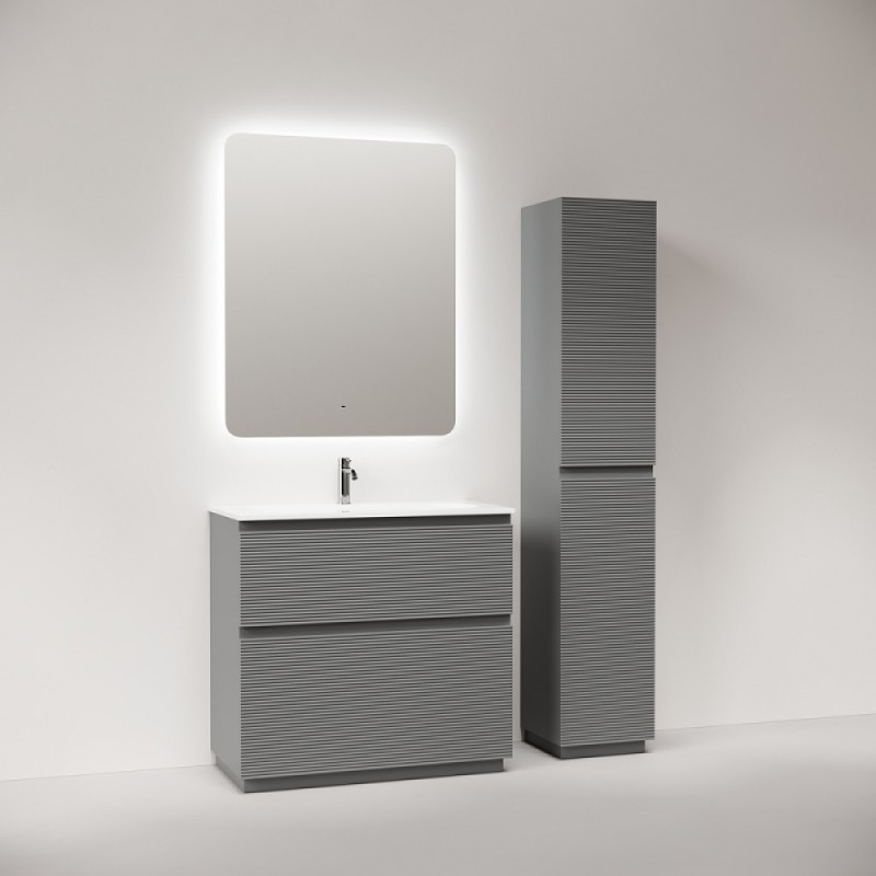 Тумба под раковину Sancos Folk Floor FL90FES, 90 см, напольная, ergraut soft
