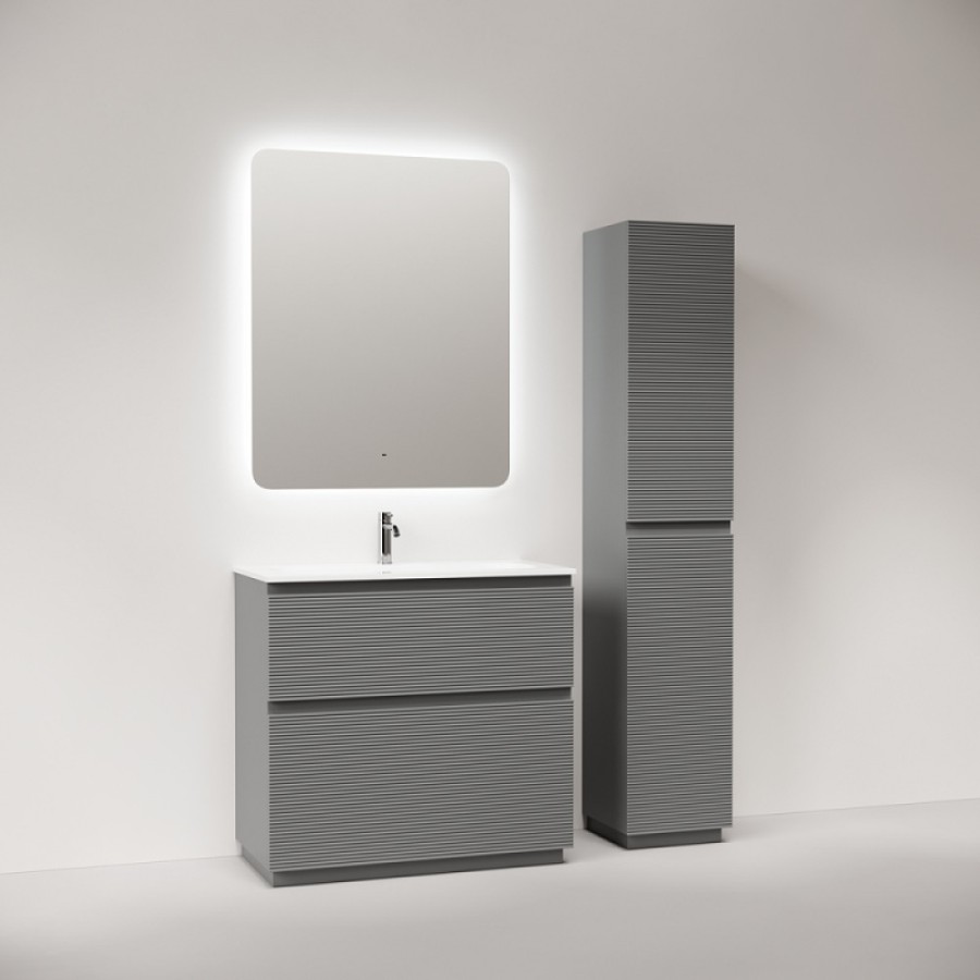 Тумба под раковину Sancos Folk Floor FL90FES, 90 см, напольная, ergraut soft