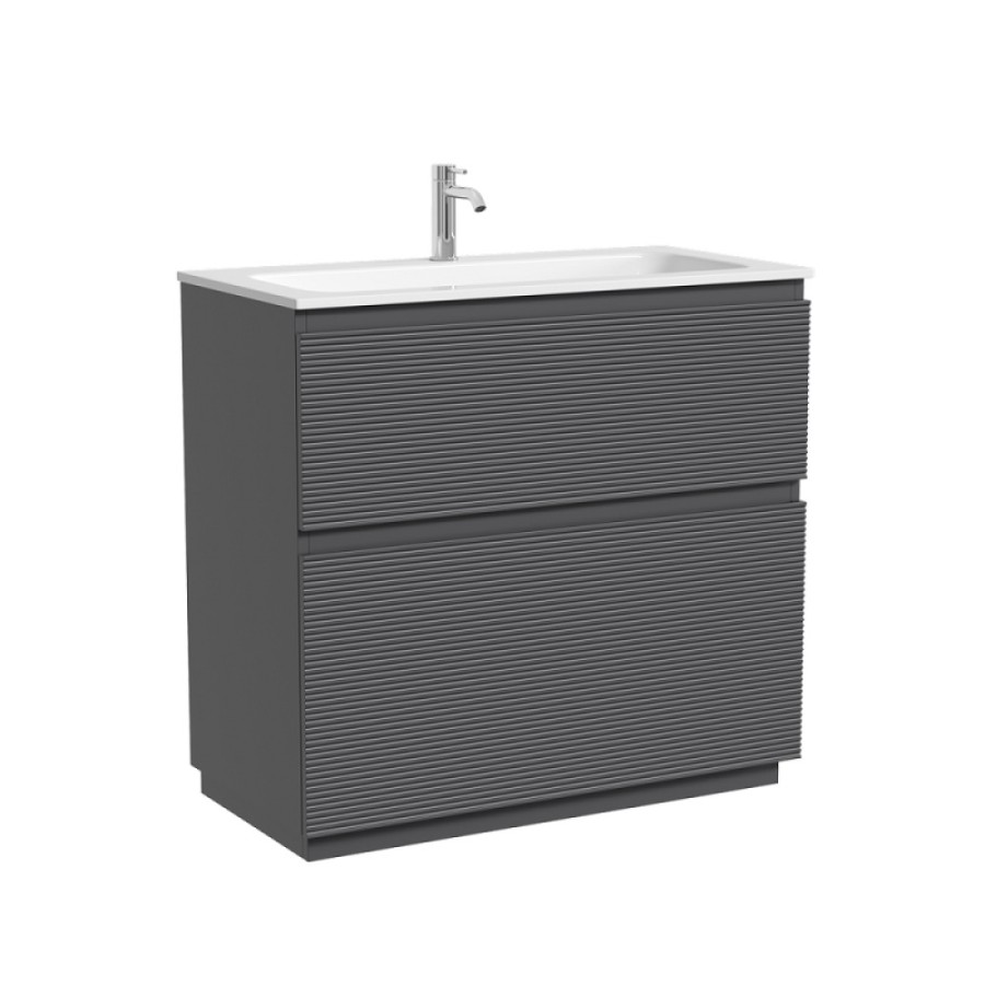 Тумба под раковину Sancos Folk Floor FL90FGS, 90 см, напольная, grey soft