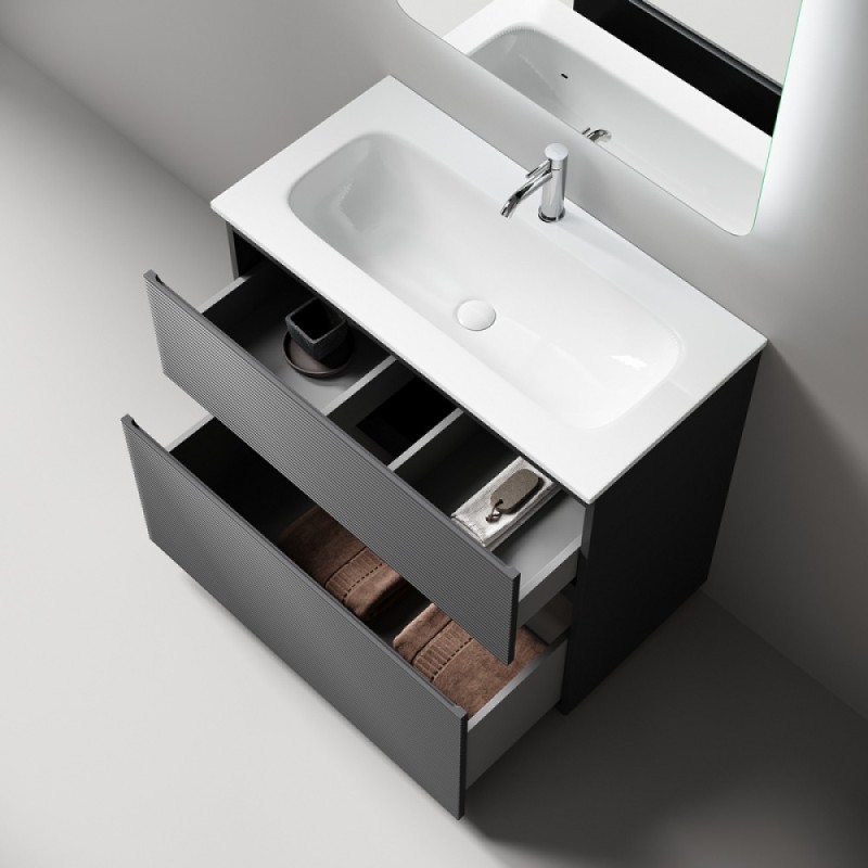 Тумба под раковину Sancos Folk Floor FL90FGS, 90 см, напольная, grey soft