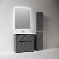 Тумба под раковину Sancos Folk Floor FL90FGS, 90 см, напольная, grey soft