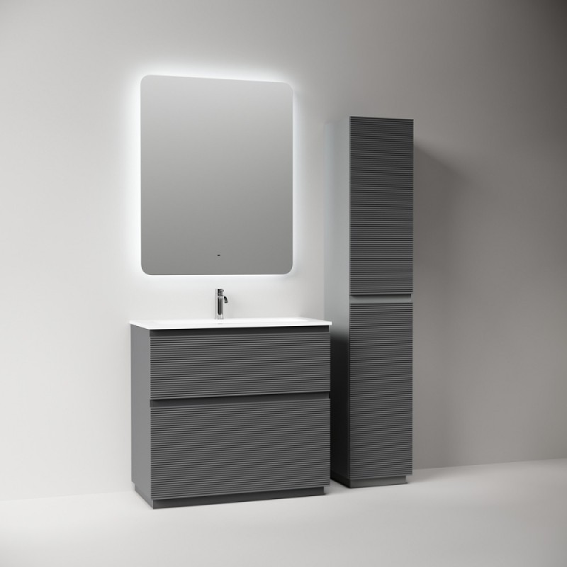 Тумба под раковину Sancos Folk Floor FL90FGS, 90 см, напольная, grey soft
