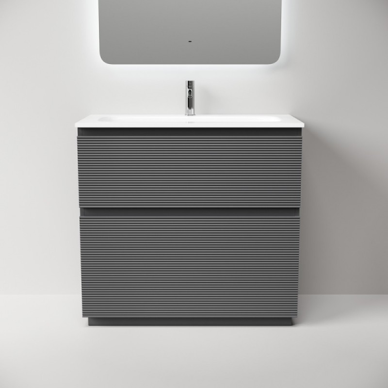 Тумба под раковину Sancos Folk Floor FL90FGS, 90 см, напольная, grey soft