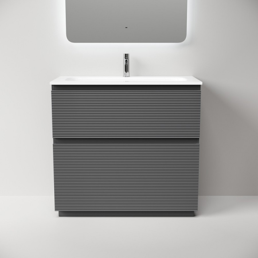 Тумба под раковину Sancos Folk Floor FL90FGS, 90 см, напольная, grey soft