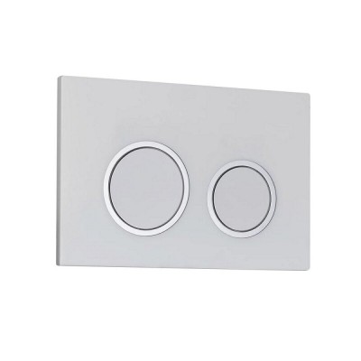 Клавиша смыва Veconi Flush FLV11-W, механическая, белый глянцевый, кайма белый