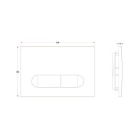 Клавиша смыва Veconi Flush FLV3-C, механическая, хром