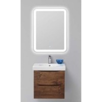 Тумба под раковину BelBagno Fly FLY-600-2C-SO-RW-P, 57,5 х 44 х 45 см, Rovere Moro/темно-коричневый