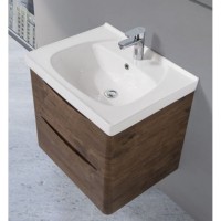 Тумба под раковину BelBagno Fly FLY-600-2C-SO-RW-P, 57,5 х 44 х 45 см, Rovere Moro/темно-коричневый