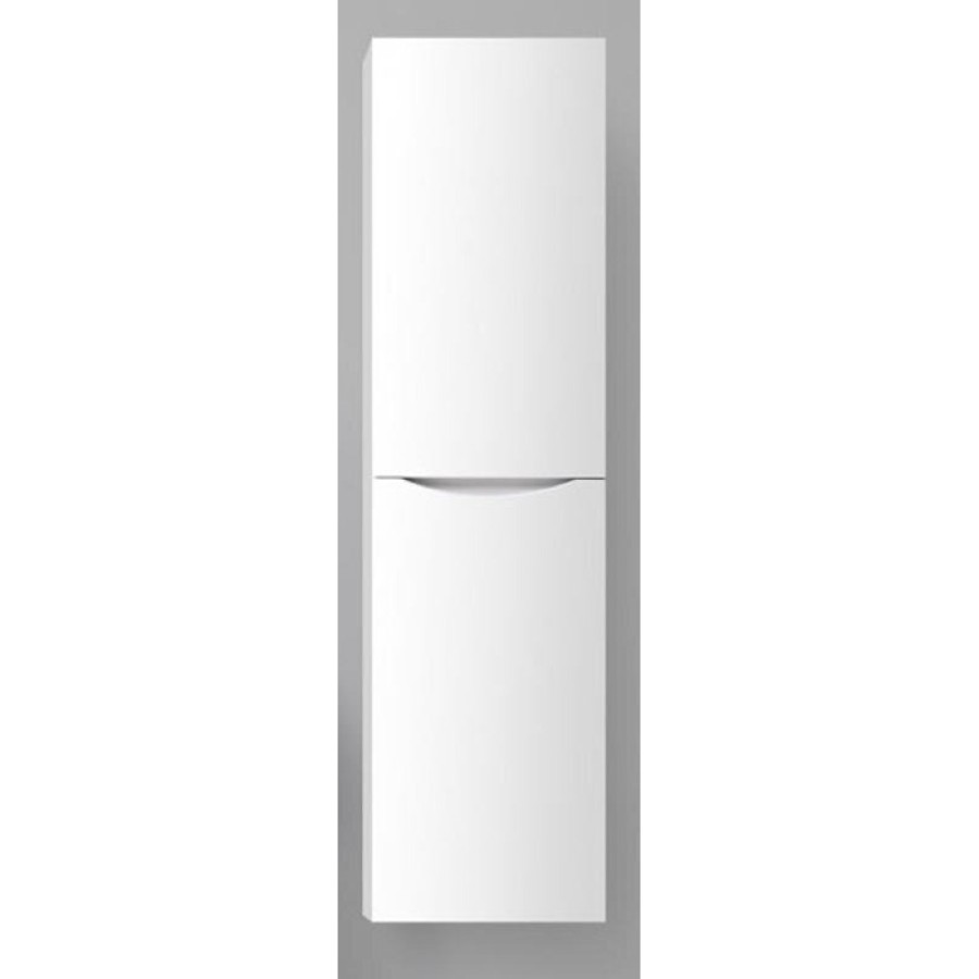 Шкаф-пенал подвесной BelBagno FLY-MARINO-1500-2A-SC-BO-P-L, 40 х 30 х 150 см, Bianco Opaco/белый матовый, левосторонний