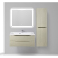 Пенал BelBagno Fly-Marino-1500-2A-SC-PT-P-L, 40 см, подвесной, patinato turchese, левосторонний