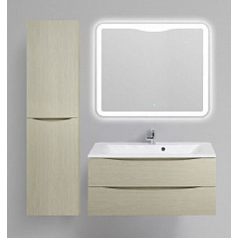 Шкаф-пенал подвесной BelBagno FLY-MARINO-1500-2A-SC-PT-P-R, 40 х 30 х 150 см, Patinato Turches/оливковый патинированный, правосторонний