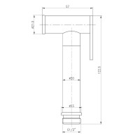 Гигиенический душ Aquanet Cinetic 246850 FT01002.00, хром
