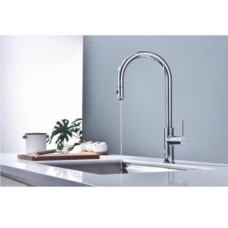 Смеситель для кухонной мойки Paulmark Galant Ga213077-CR, с подключением к фильтру, хром
