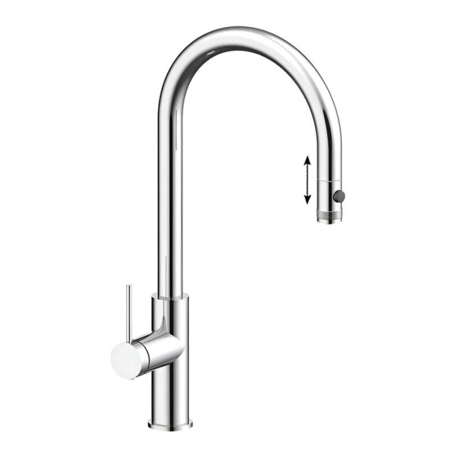 Смеситель для кухонной мойки Paulmark Galant Ga213077-CR, с подключением к фильтру, хром