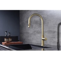 Смеситель для кухонной мойки Paulmark Galant Ga213077-LG, с подключением к фильтру, золото светлое