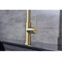 Смеситель для кухонной мойки Paulmark Galant Ga213077-LG, с подключением к фильтру, золото светлое