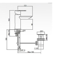 Смеситель Cezares Garda GARDA-LSM1-01-Cr для раковины