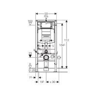 Инсталляция Geberit Duofix с унитазом Smyle Square, сиденье микролифт клавиша Sigma 01 белая, комплект креплений, GEB30011500685